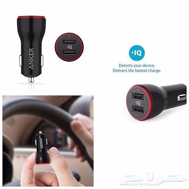 شاحن سيارة انكر 24 واط منفذين iQ