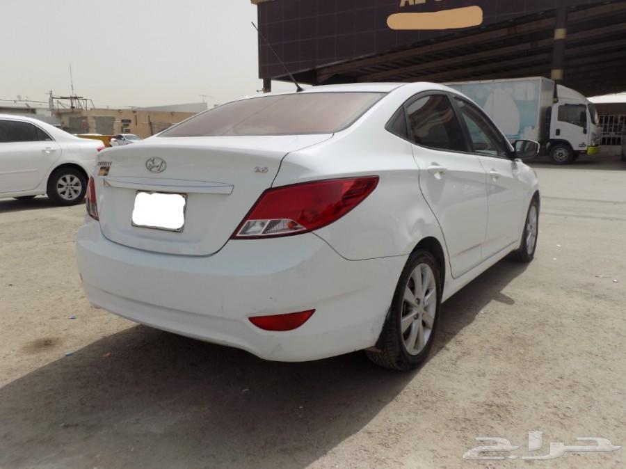 هونداي اكسنت ابيض 2014 ممشي 109 الف فل كامل