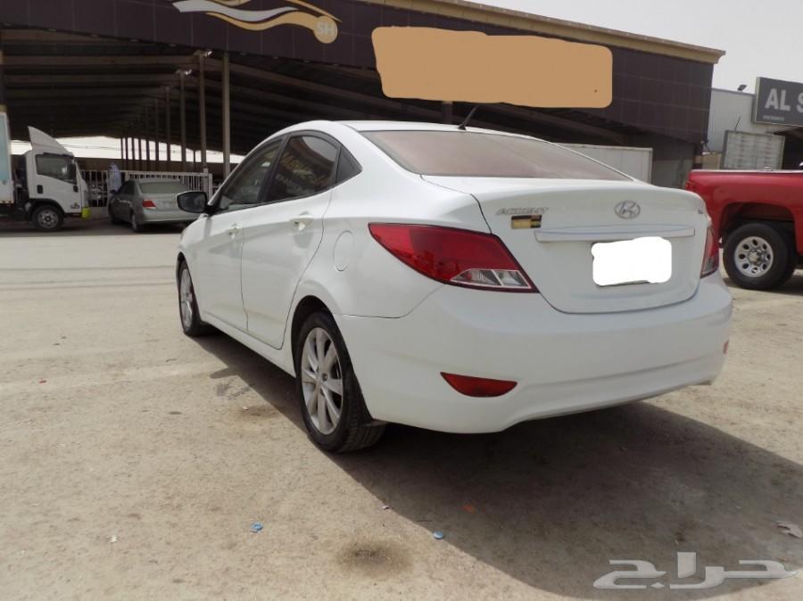 هونداي اكسنت ابيض 2014 ممشي 109 الف فل كامل