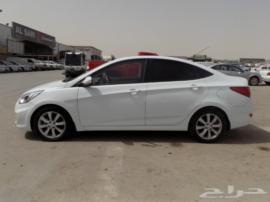 هونداي اكسنت ابيض 2014 ممشي 109 الف فل كامل