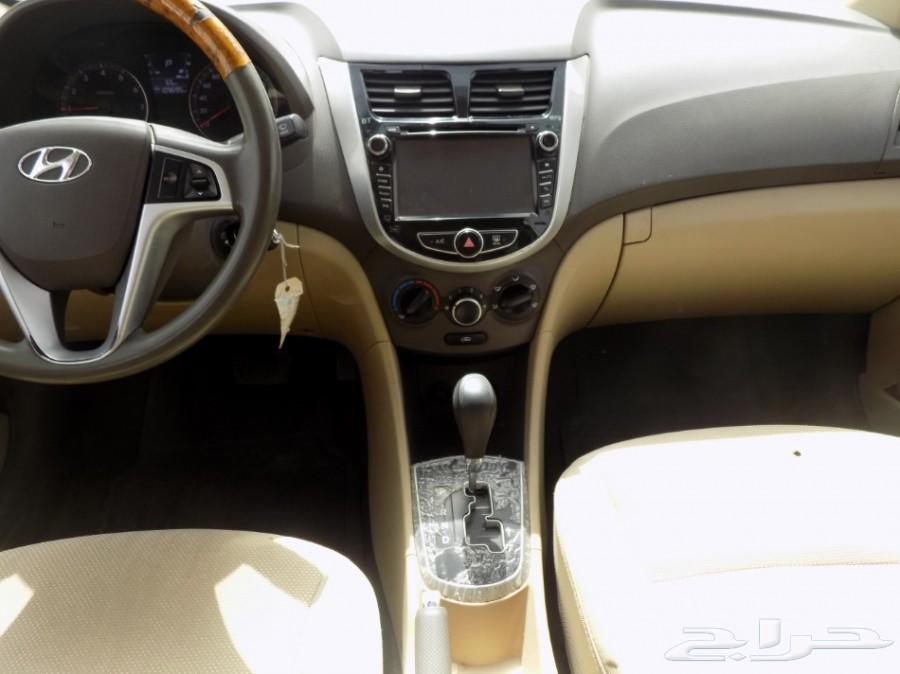 هونداي اكسنت ابيض 2014 ممشي 109 الف فل كامل