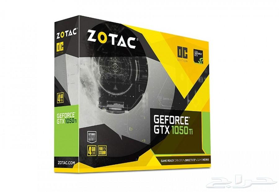 كرت شاشة ZOTAC GTX 1050 Ti -جديد بالكرتون-