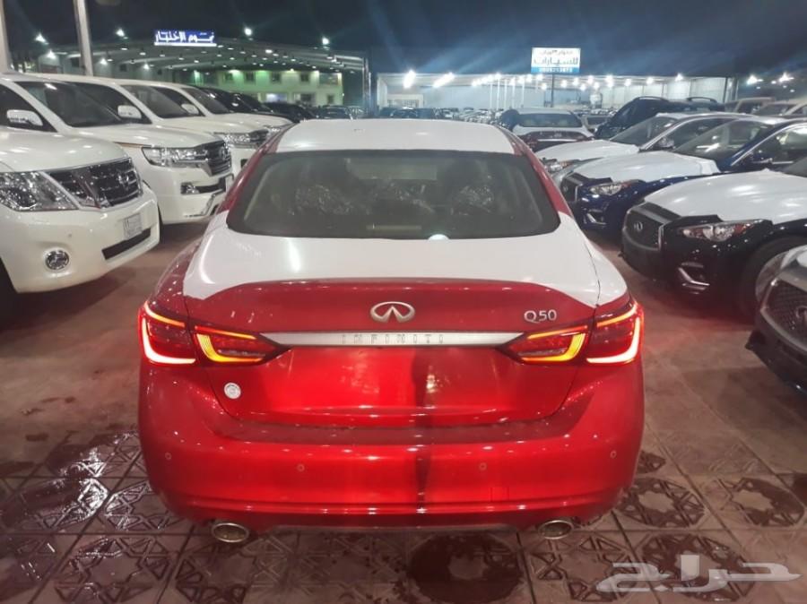 انفنتي Q50 موديل 2018 احمر - معرض سما فرع2