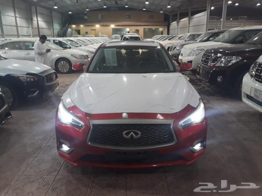 انفنتي Q50 موديل 2018 احمر - معرض سما فرع2