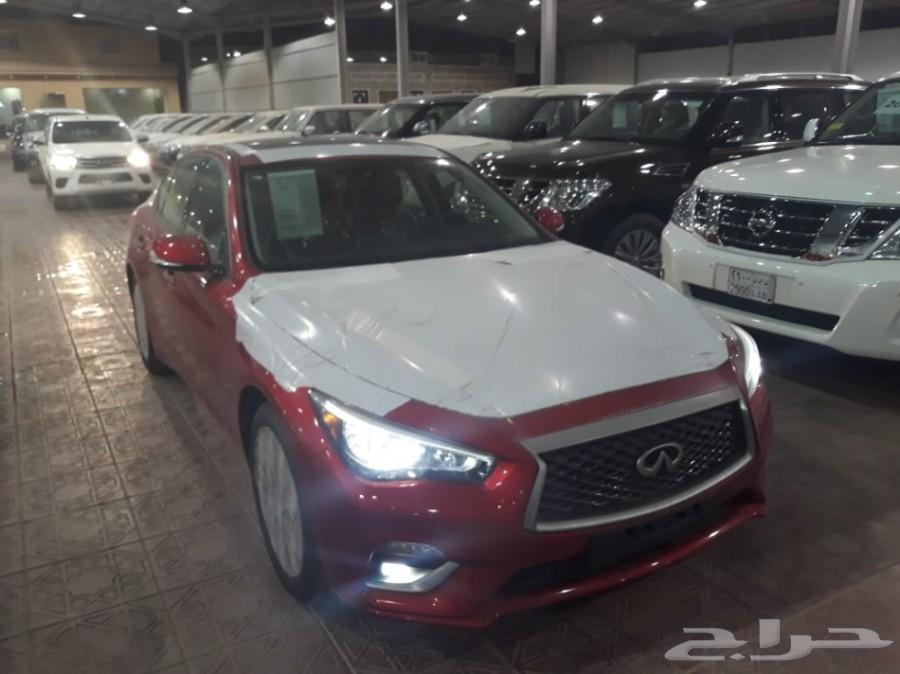 انفنتي Q50 موديل 2018 احمر - معرض سما فرع2