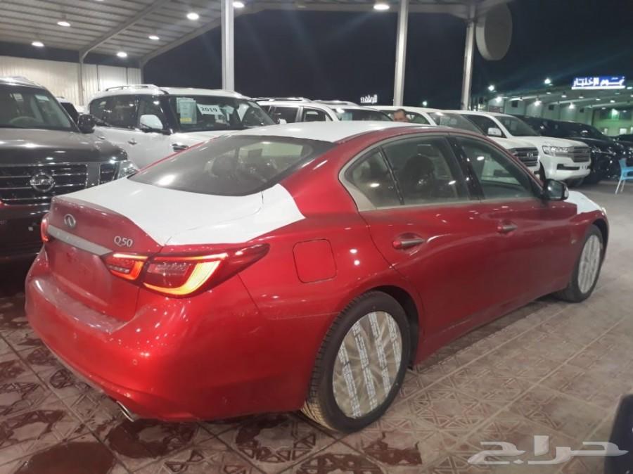 انفنتي Q50 موديل 2018 احمر - معرض سما فرع2