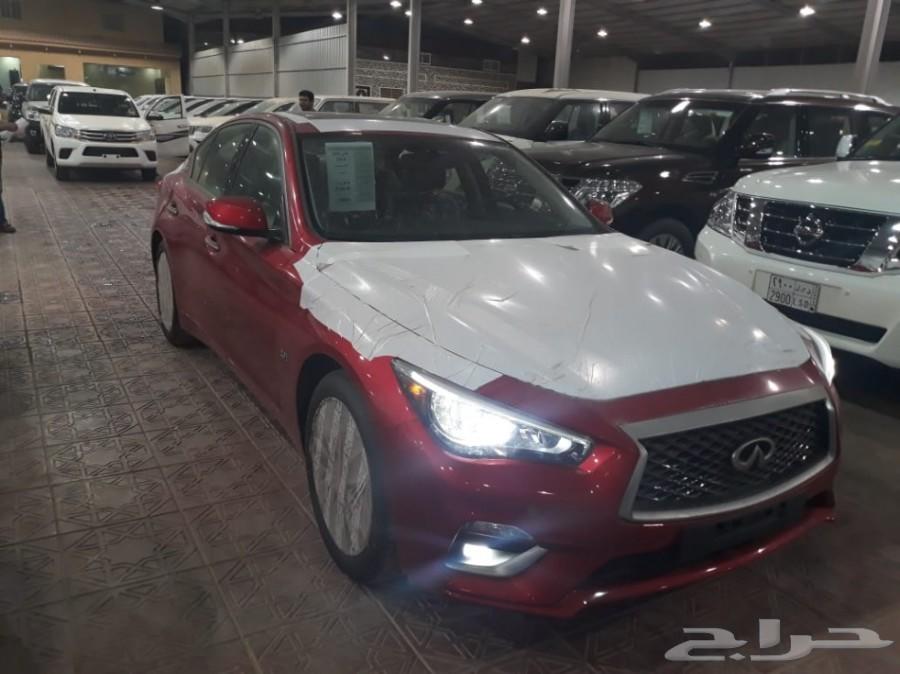 انفنتي Q50 موديل 2018 احمر - معرض سما فرع2