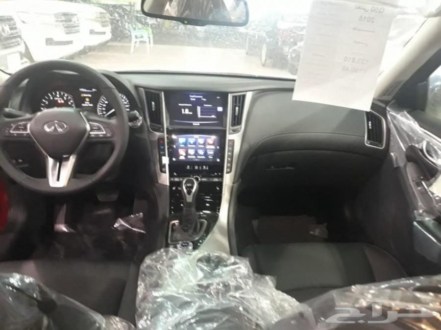انفنتي Q50 موديل 2018 احمر - معرض سما فرع2