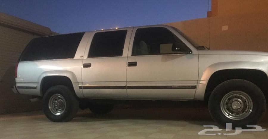 GMC نادرة سوبربان 97 دبل 454 مخزن 28000 كلم