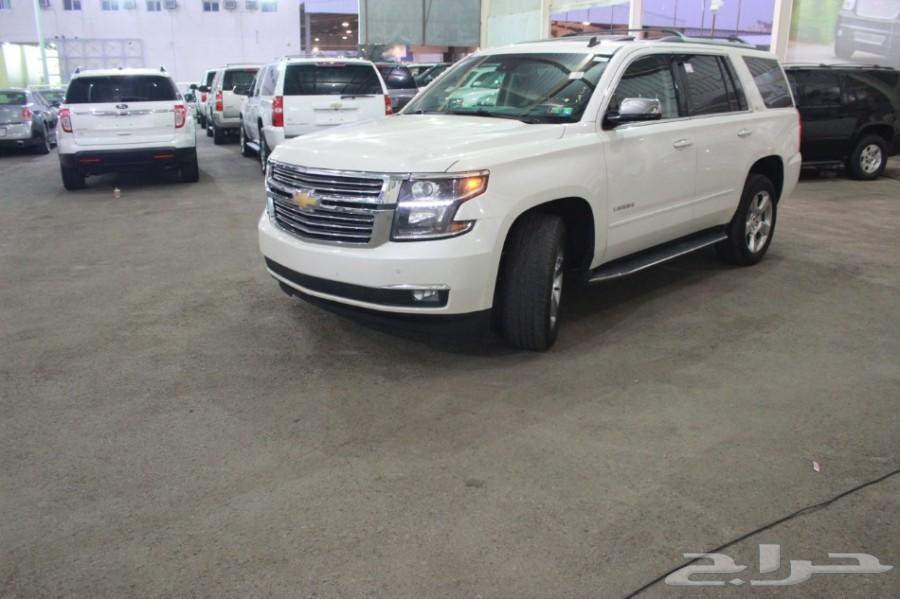 تاهو LTZ 2015 فل كامل دبل لؤلؤي بطاقه امريكي