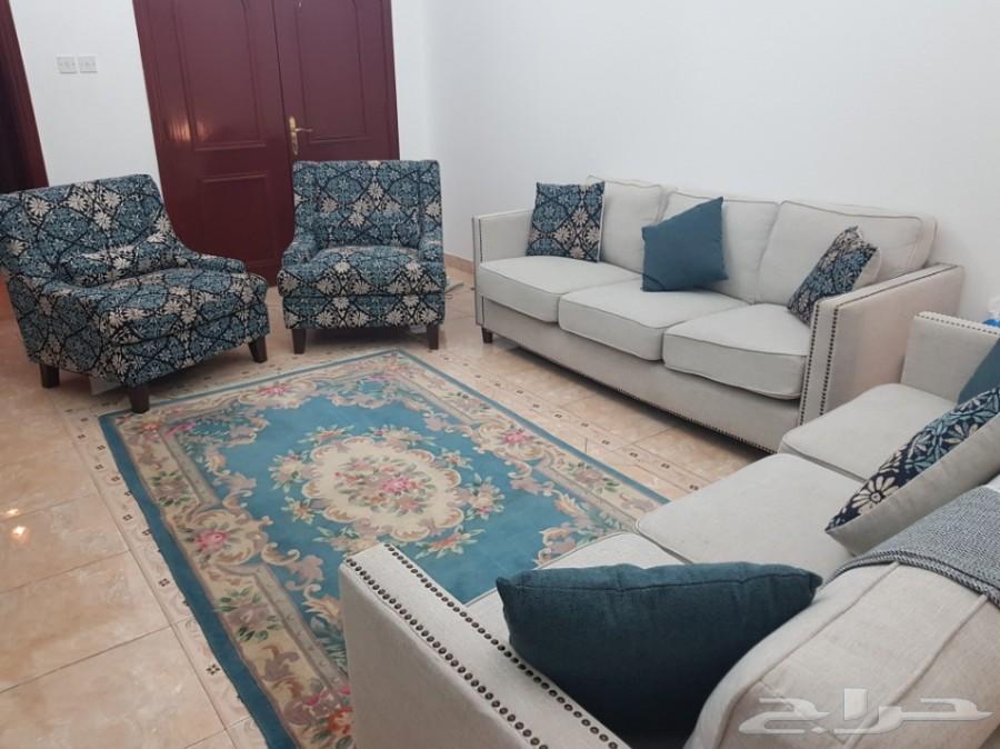 طقم كنب من مفروشات العمر ضمان 10 سنين