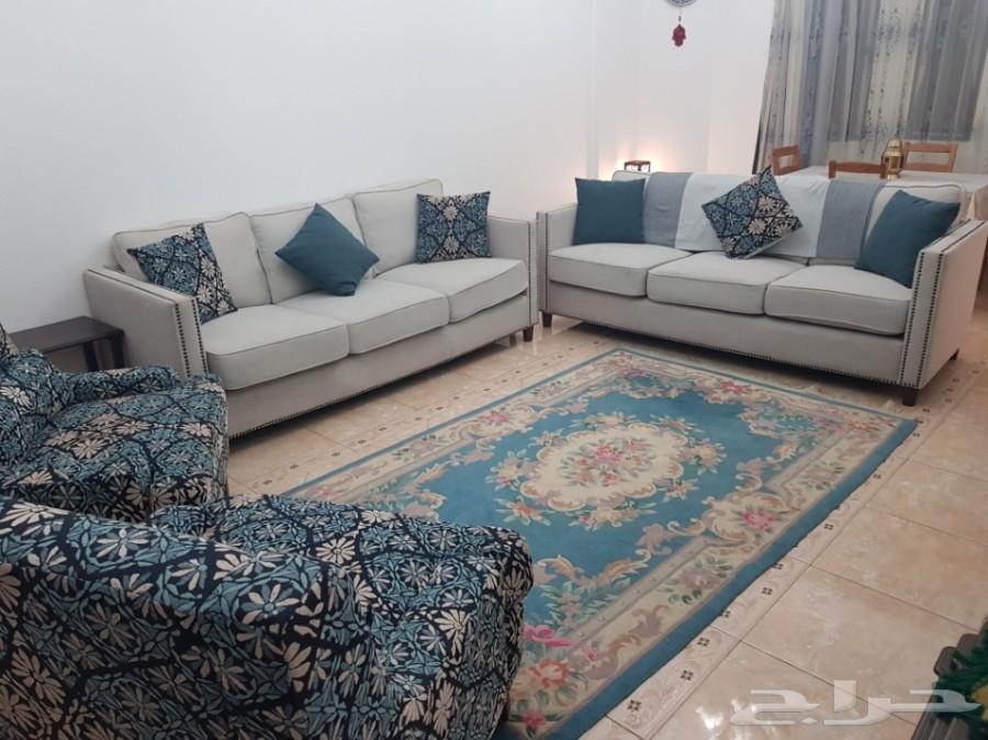 طقم كنب من مفروشات العمر ضمان 10 سنين