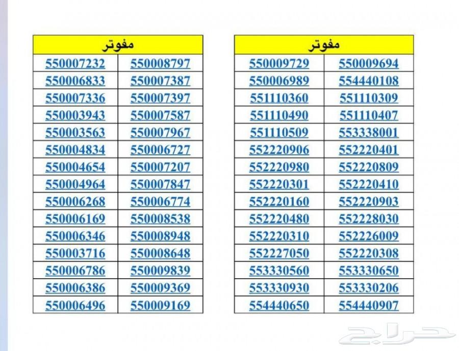 ارقام مميزة شحن STC ومفوترة