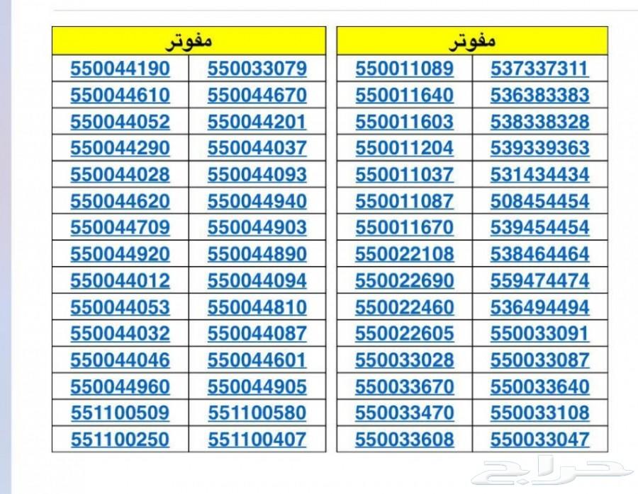 ارقام مميزة شحن STC ومفوترة
