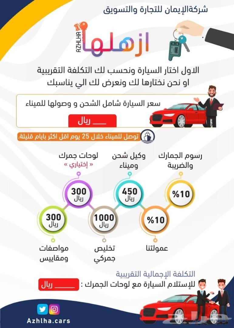 سيارات من الخارج المانيا كوريا امريكا اليابان