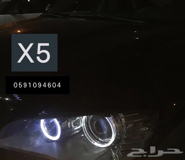 أنوار بيضاء لحلقات و كشافات BMW