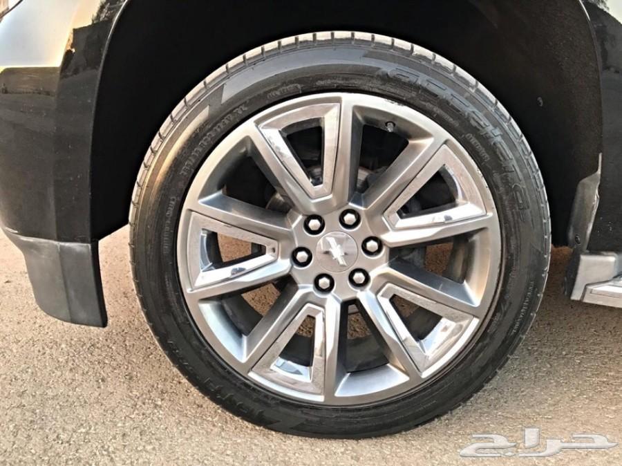 تاهو LTZ دبل أسود داخلي كرزي ماشي 84 ألف