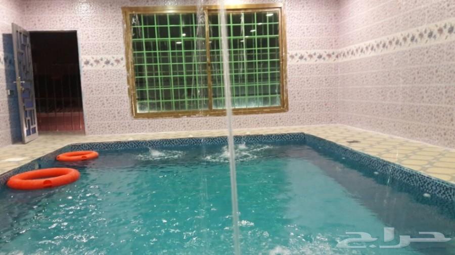 استراحة للايجار مسبح سخانات ملعب صابوني مجانا