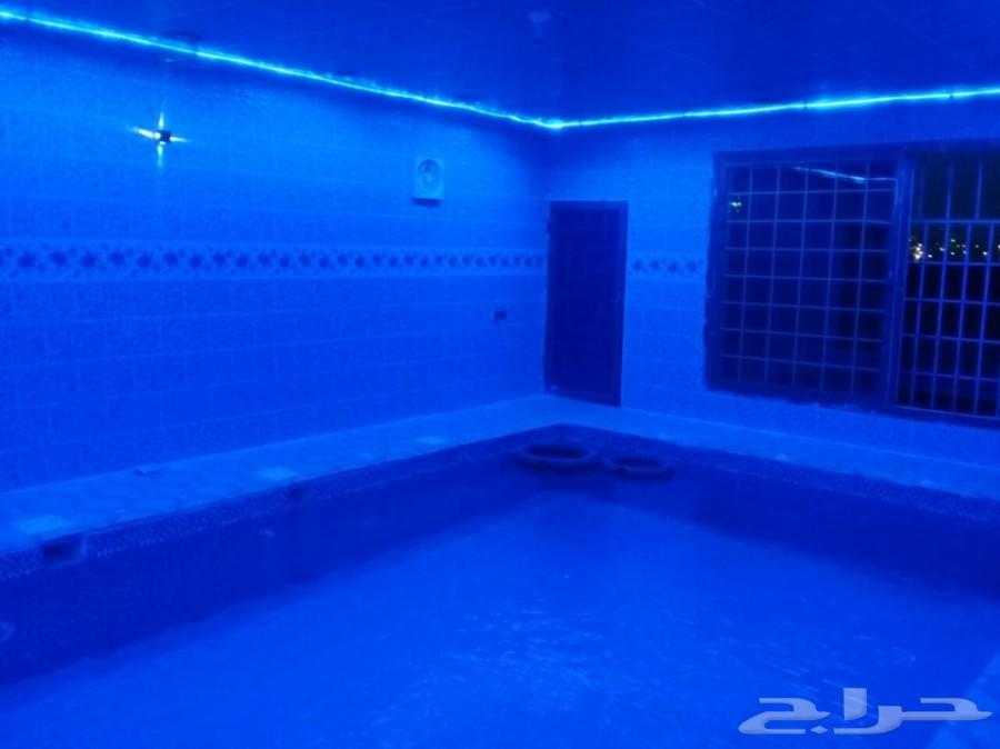 استراحة للايجار مسبح سخانات ملعب صابوني مجانا