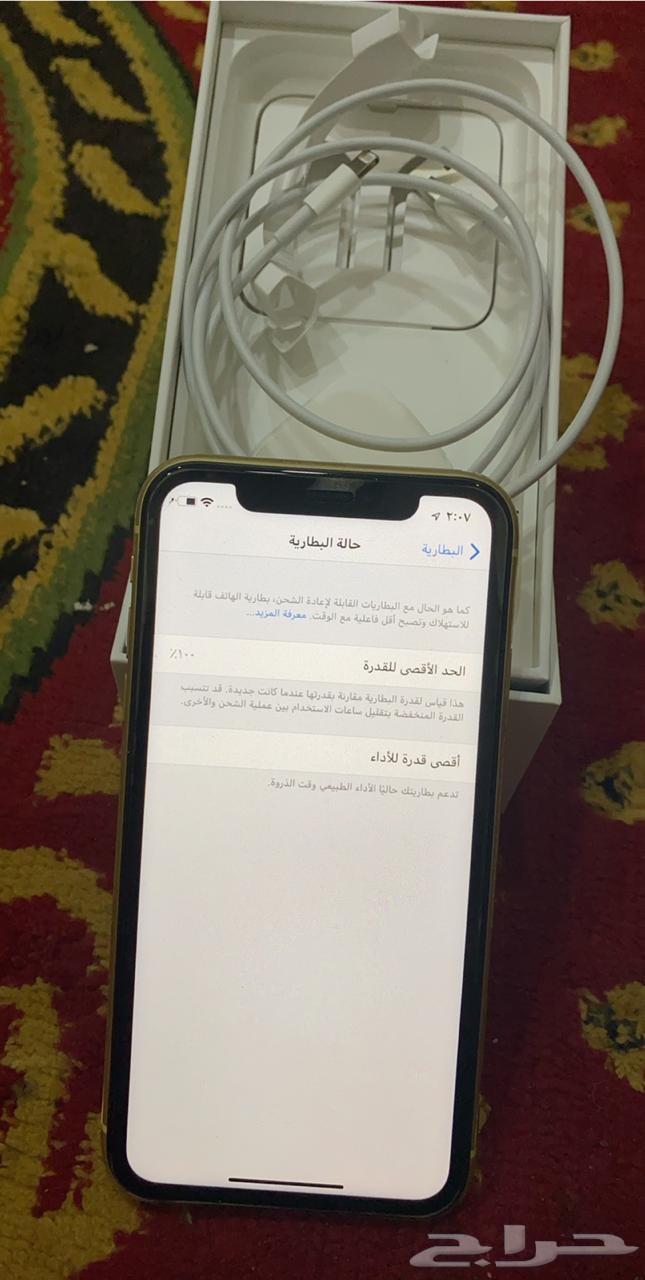 للبيع جوال أيفون XR 64 اللون أصفر
