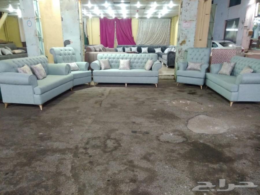 كنب 9 اشخاص 5 قطع جميع الاشكال والالوان