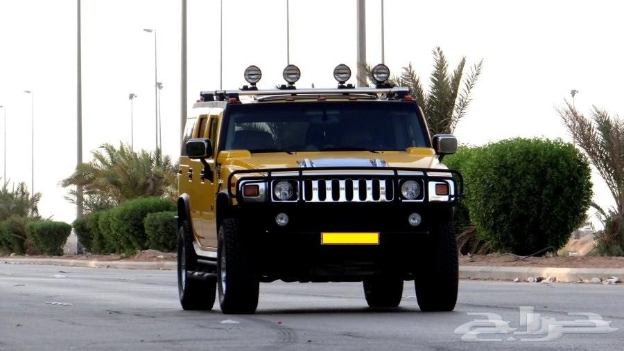 همر H2 اصفر وكاله شبه مخزن