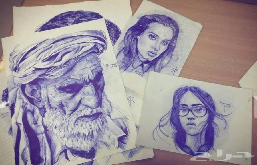 رسام لوحات شخصية زيتية للاهداءات شحن ومقاسات
