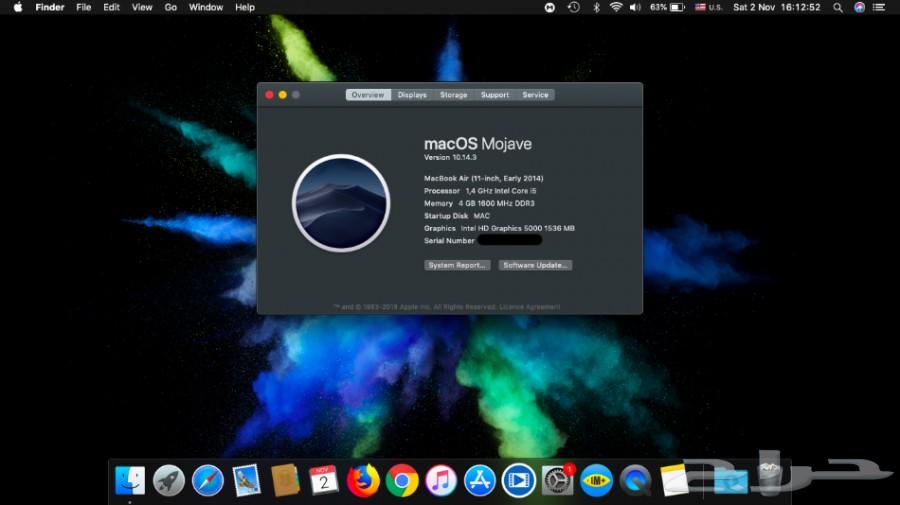 لابتوب ماك بوك اير macbook air للبيع