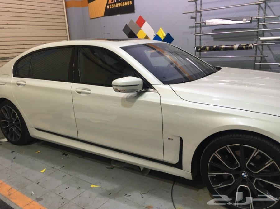تجليد شبك ونياكل الBMW الفئة 7(بلاك اديشن)