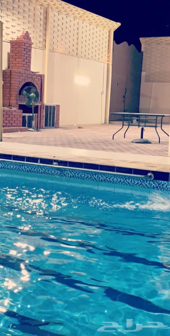 عرض استراحة بملعب صابوني وزحليقة ومسبح