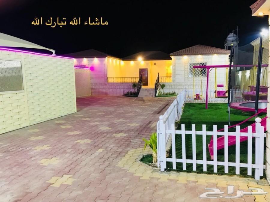 عرض استراحة بملعب صابوني وزحليقة ومسبح