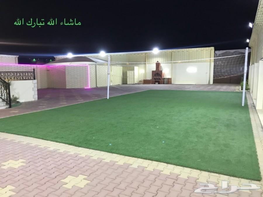 عرض استراحة بملعب صابوني وزحليقة ومسبح