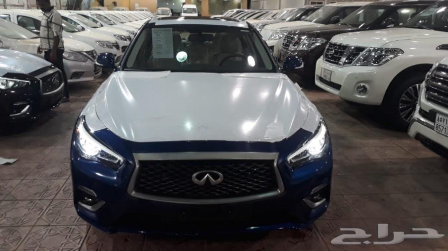 انفنتي موديل 2018 ازرق Q50 داخل بيج شركة سما