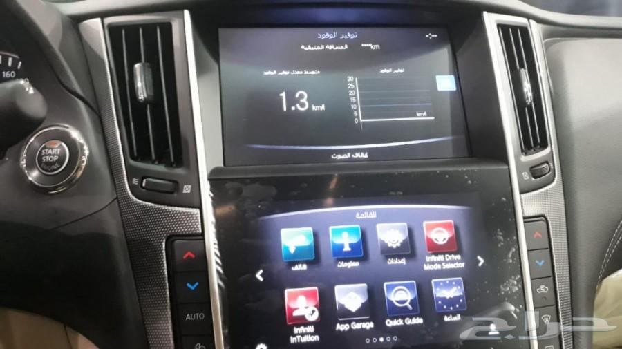انفنتي موديل 2018 ازرق Q50 داخل بيج شركة سما