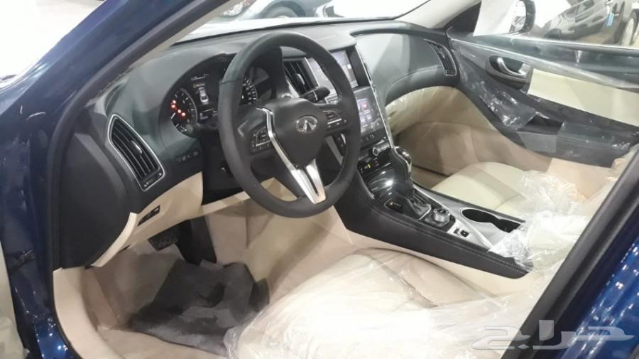 انفنتي موديل 2018 ازرق Q50 داخل بيج شركة سما