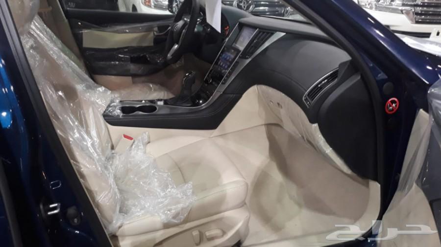 انفنتي موديل 2018 ازرق Q50 داخل بيج شركة سما