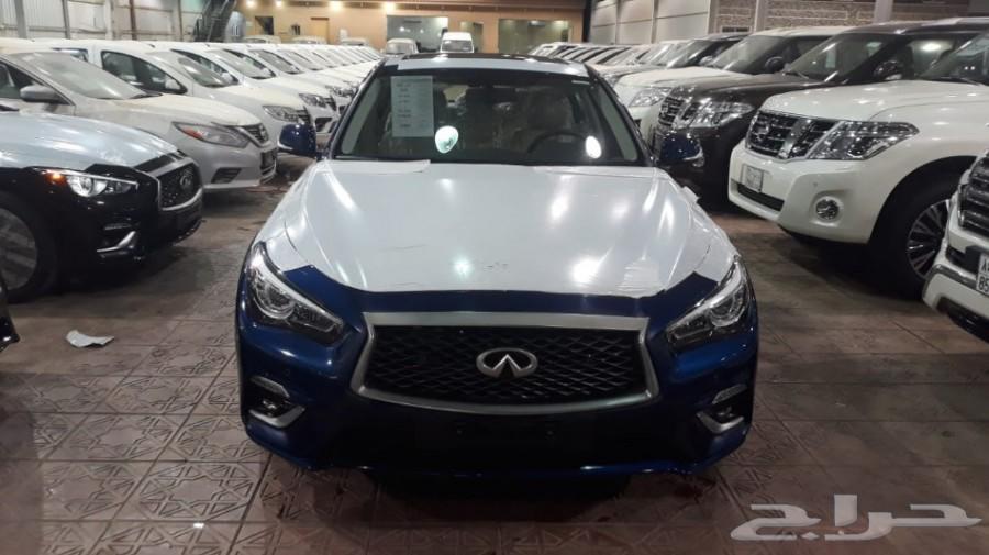 انفنتي موديل 2018 ازرق Q50 داخل بيج شركة سما