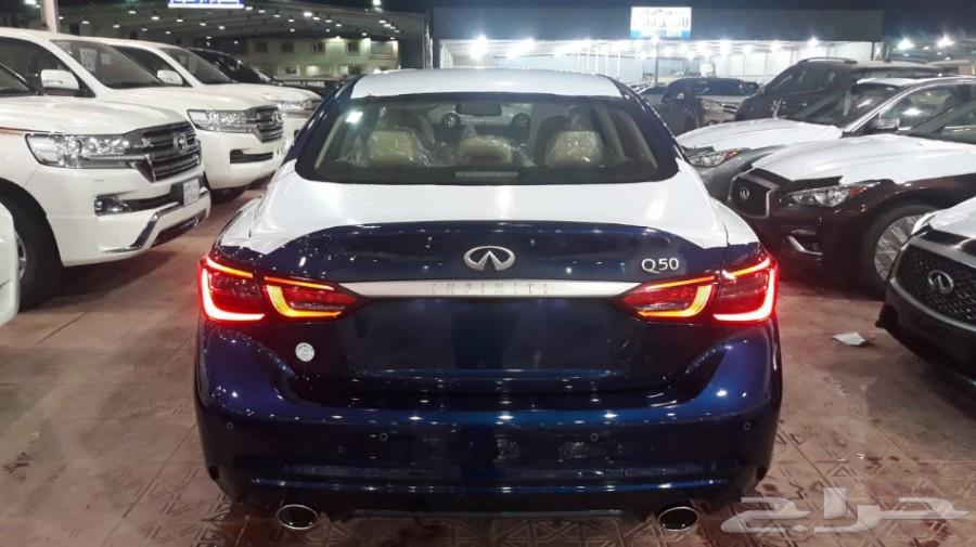 انفنتي موديل 2018 ازرق Q50 داخل بيج شركة سما