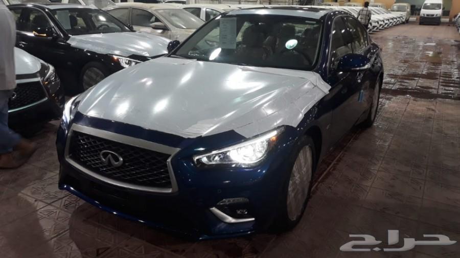 انفنتي موديل 2018 ازرق Q50 داخل بيج شركة سما