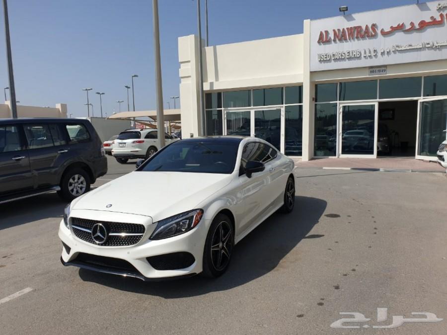 2017 مرسيدس C300 كوبيه AMG اصل ابيض داخل احمر