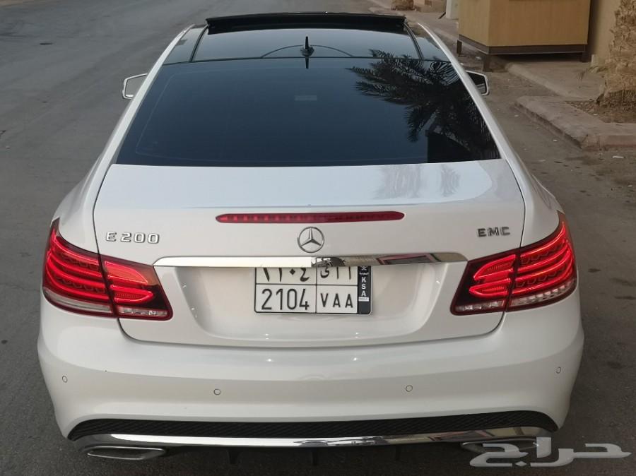 مرسيدس E200 كوبيه 2014 خليجي بطاقة جمركية