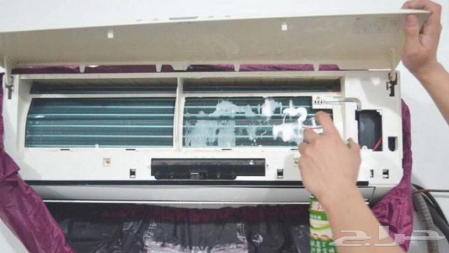 غسيل مكيفات اسبلت بالرياض تعبئة فريون وشباك