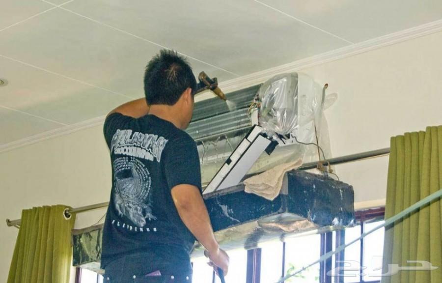 غسيل مكيفات اسبلت بالرياض تعبئة فريون وشباك