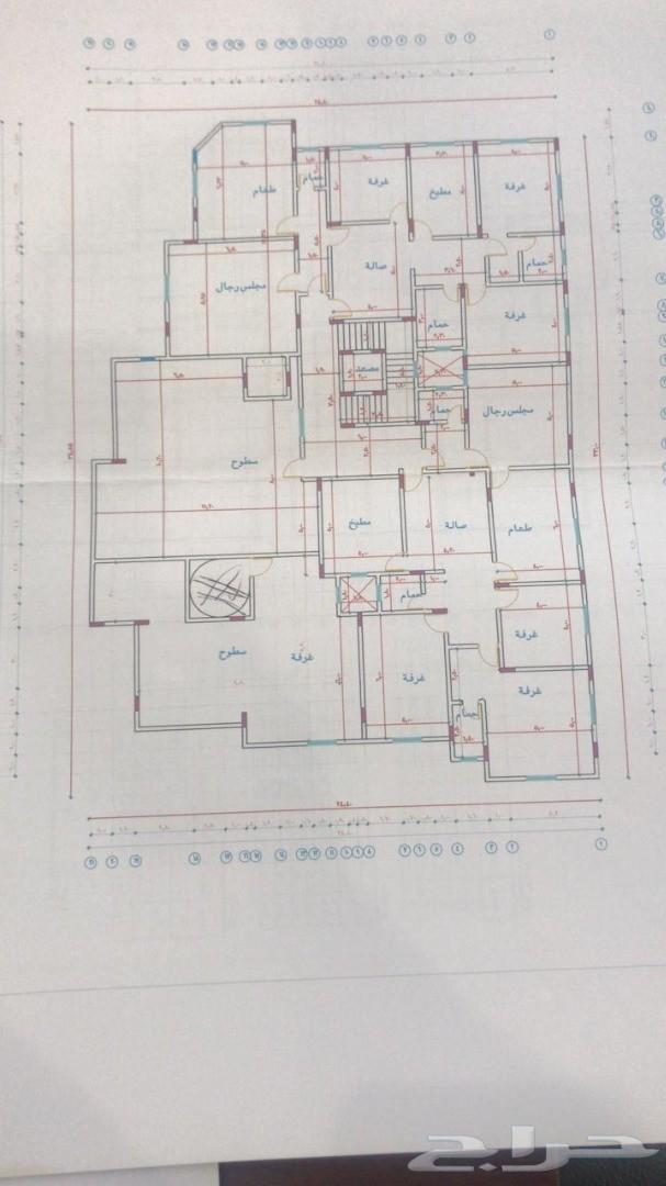 عماره 8 شقق مساحه 1083على شارعين ممتازه
