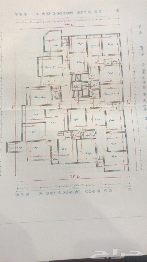 عماره 8 شقق مساحه 1083على شارعين ممتازه