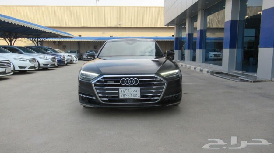 اودي A8L أسود 2018 شركة ذيب - الرياض