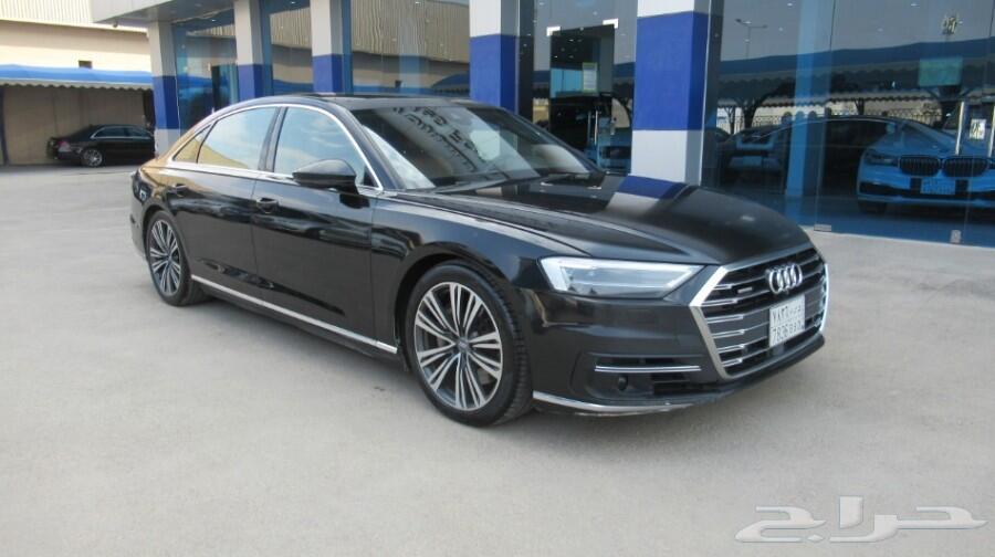 اودي A8L أسود 2018 شركة ذيب - الرياض
