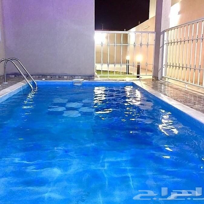 استراحه وفله بالمسبح وأثاث فاخر للايجار